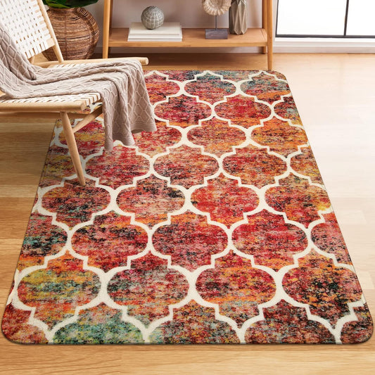 Lahome - Alfombra marroquí, lavable, antideslizante, decorativa, pequeña,...