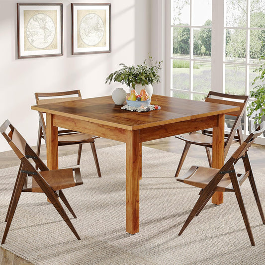 Tribesigns Mesa de comedor de madera, mesa de cocina de granja para comedor,...