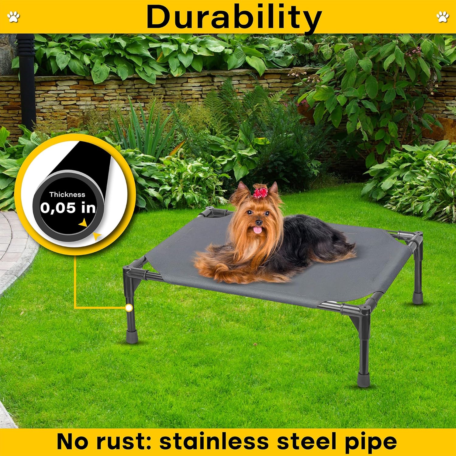 Cama elevada para perros, cama elevada para perros, cama para perros pequeños,...