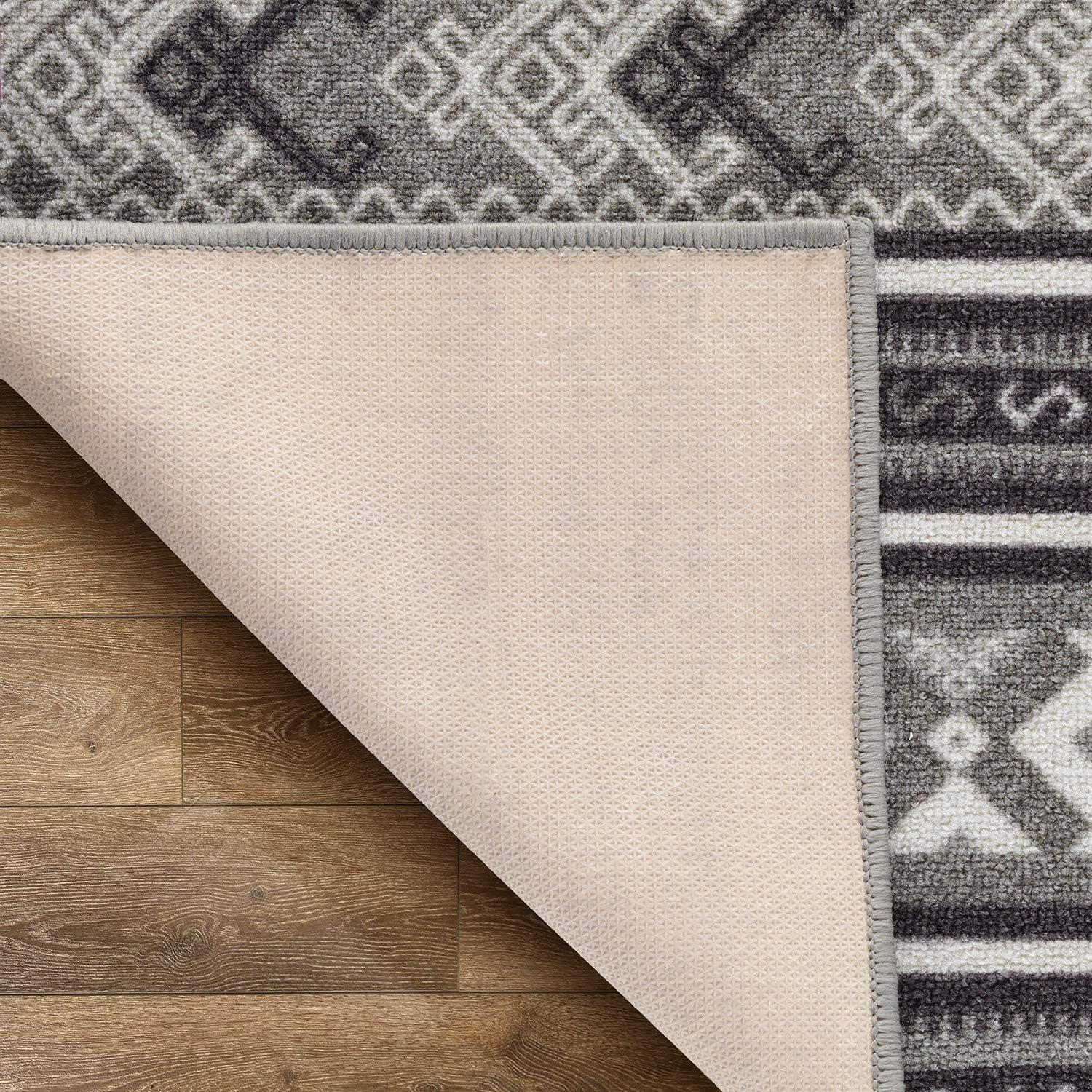 Antep Rugs - Alfombra de área antideslizante con base de goma, diseño...