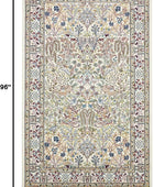 Rugs.com Rabia Collection - Alfombra baja marfil de 5 x 8 pies, perfecta para...