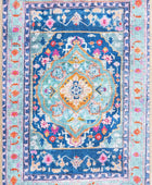 Unique Loom Revival Collection - Alfombra tradicional con borde de medallón...