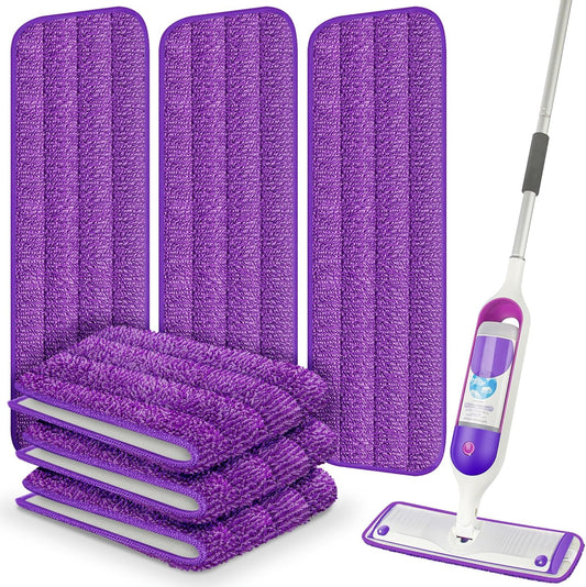 Paquete de 6 almohadillas reutilizables para mopa compatibles con Swiffer...