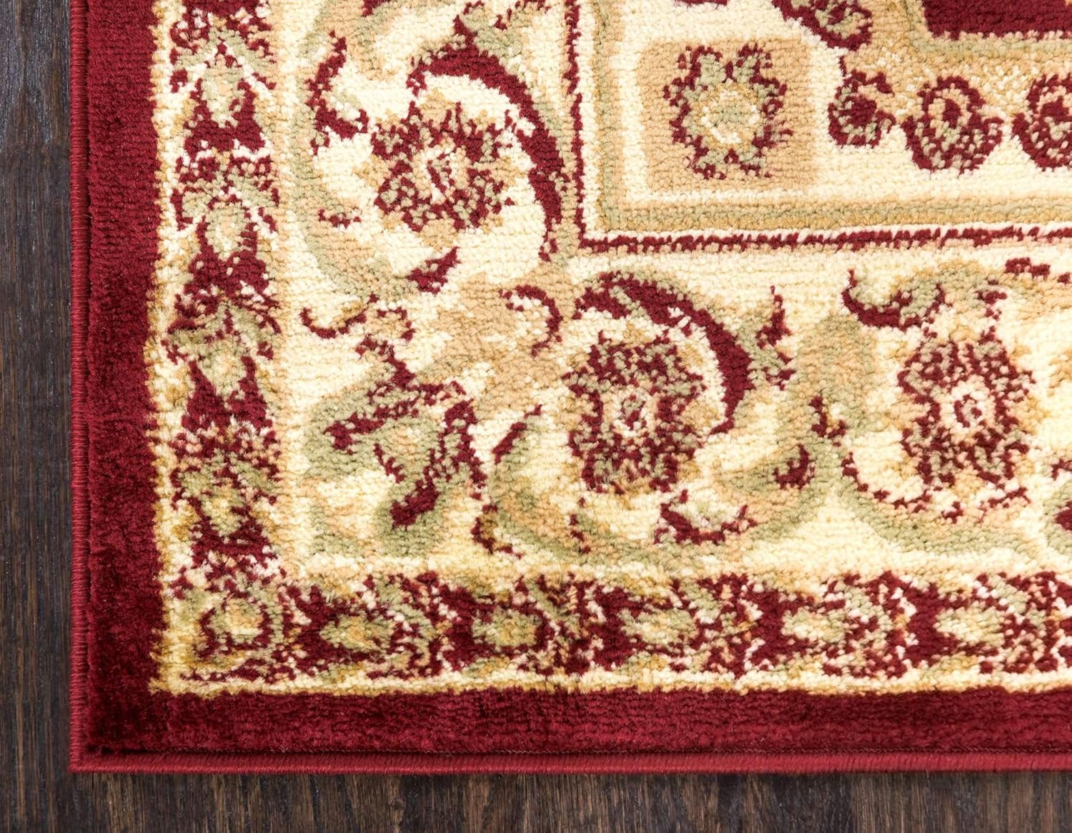 Unique Loom - Alfombra clásica tradicional, colección Versalles, Polipropileno,...