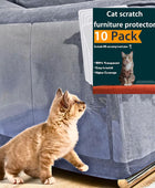 Protector de muebles antiarañazos para gatos, paquete de 10, protector de sofá...