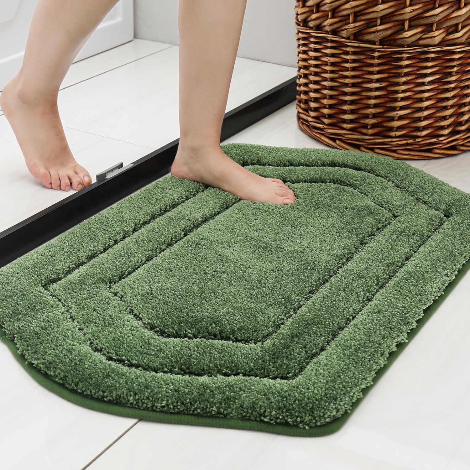 COSY HOMEER - Alfombras extra gruesas para el baño, tapetes de baño...