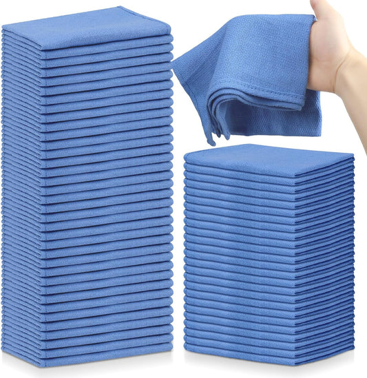 100 toallas quirúrgicas azules a granel de 24 x 17 pulgadas, toallas de algodón