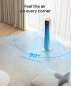 Dreo Ventilador de torre para dormitorio, ventilador inteligente sin aspas de...