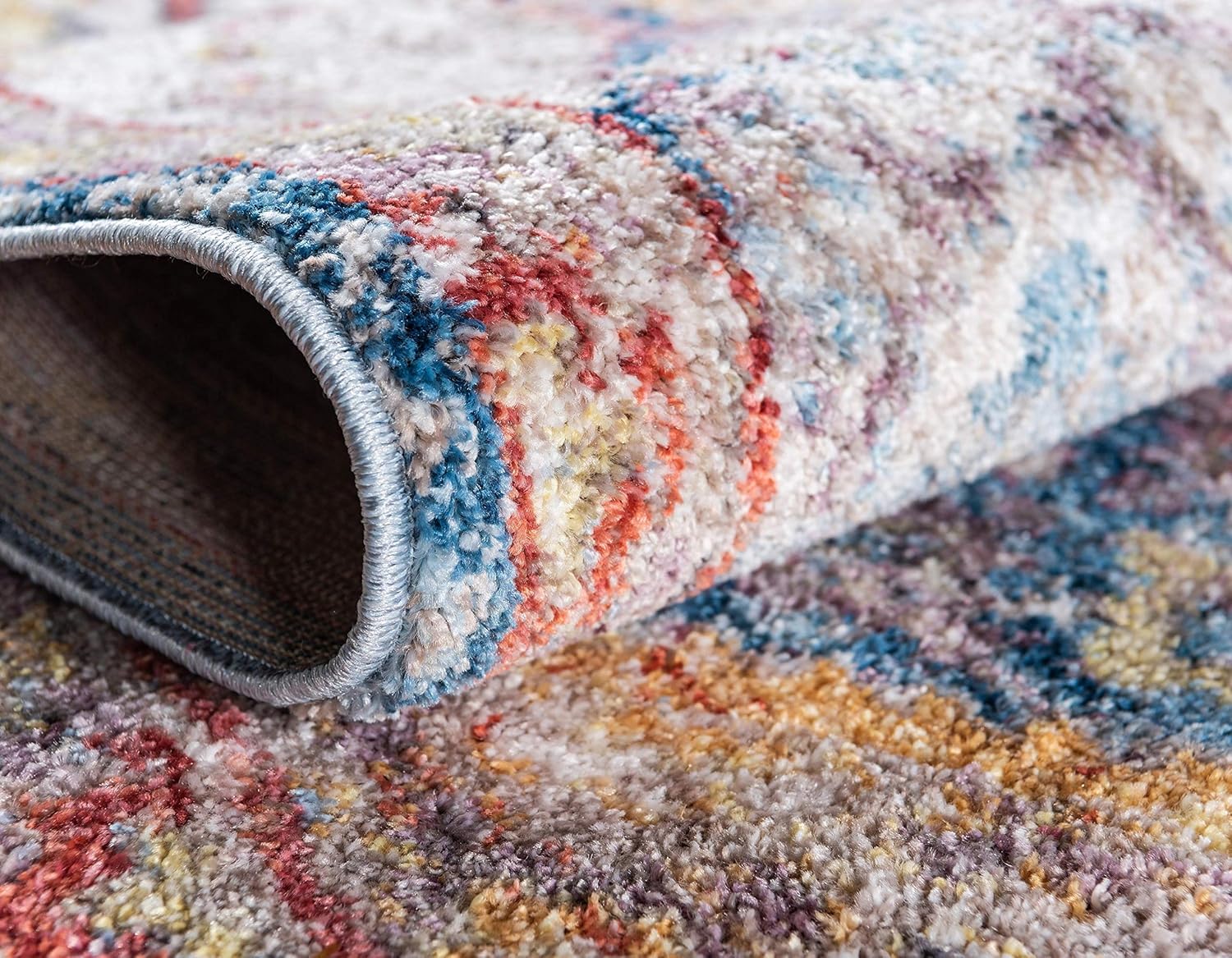Unique Loom Brighton Collection - Alfombra vibrante con estampado tradicional,...