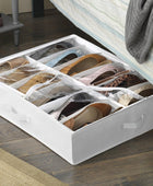 Bolsa Whitmor para zapatos, almacenamiento bajo de la cama, Blancotransparente,...