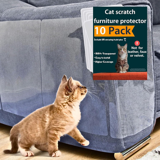 Protector de muebles antiarañazos para gatos, paquete de 10, protector de sofá...