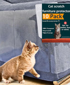 Protector de muebles antiarañazos para gatos, paquete de 10, protector de sofá...