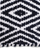 Ramanta Home Alfombra 100% algodón con diamantes de 21 x 34 pulgadas, tejida a...