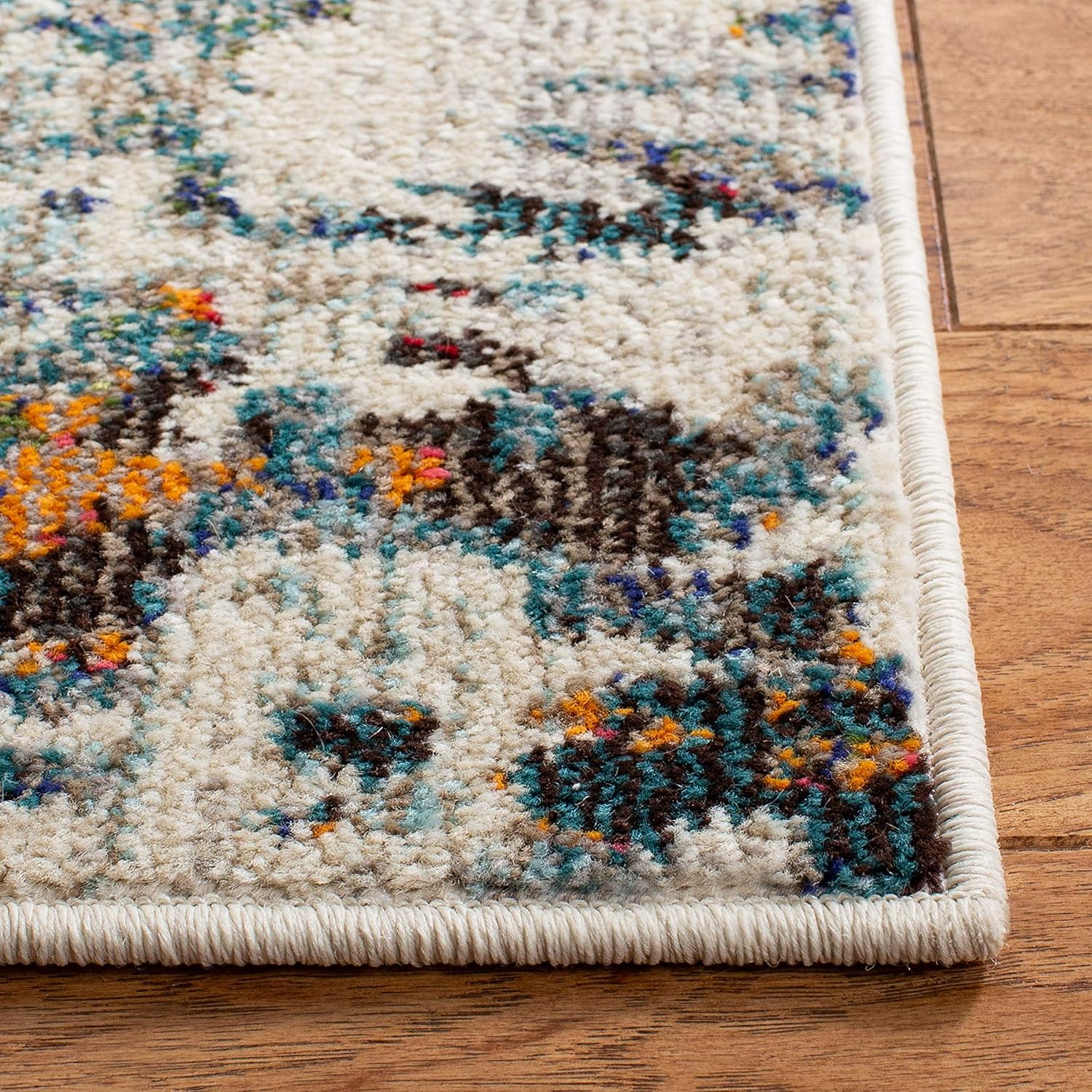 SAFAVIEH Madison Collection - Alfombra de área de 9 x 12 pies, gris y azul,...