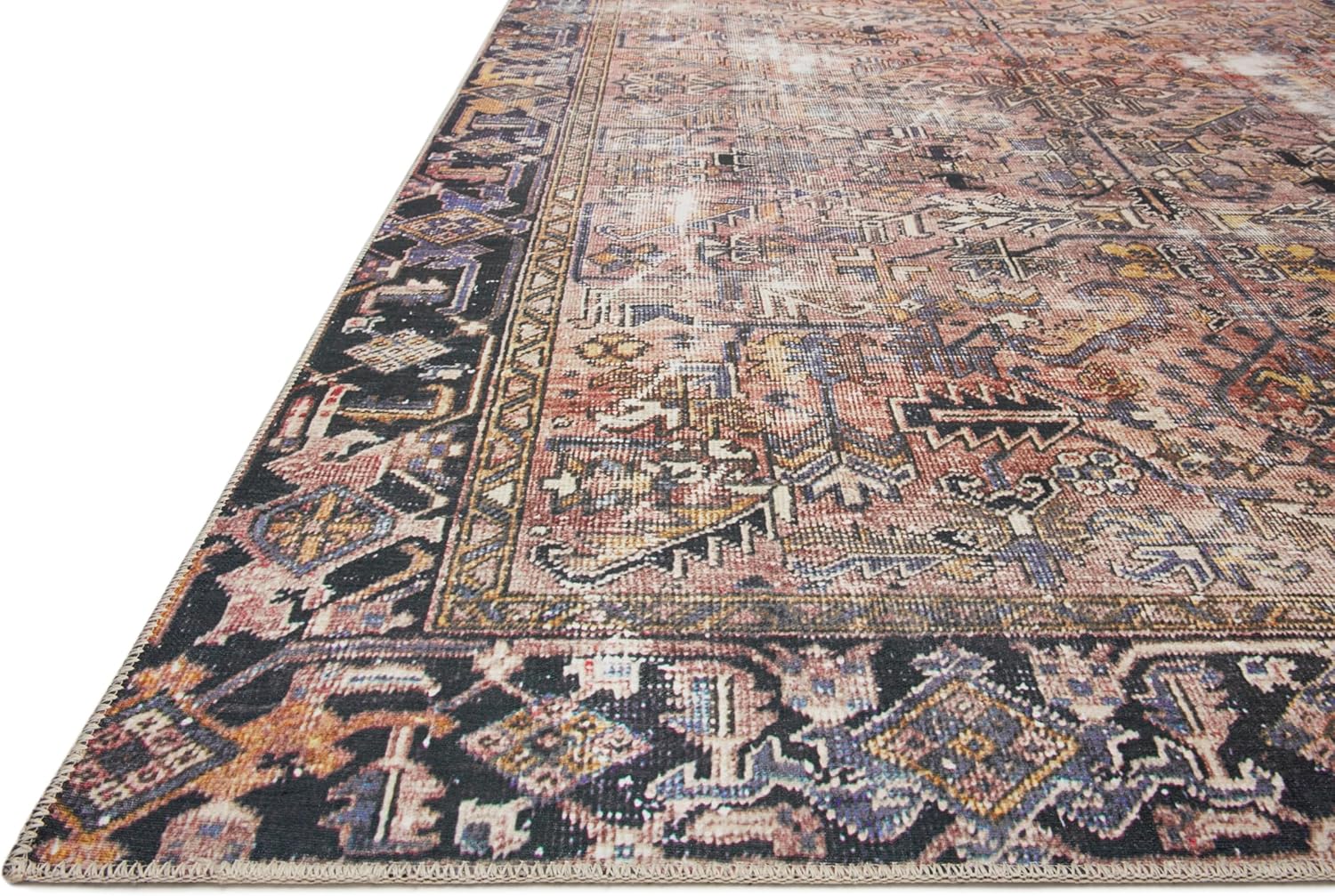Colección Chris Loves Julia x Jules Alfombra decorativa JUL-02 TerracottaMulti,
