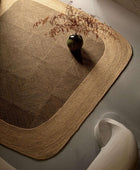 Collection - Alfombra de pasillo de 3 x 10 pies, alfombra de yute natural...
