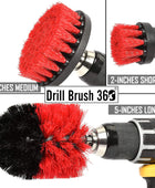 DRILL BRUSH 360 Juego de 3 accesorios originales, cepillos limpiadores para
