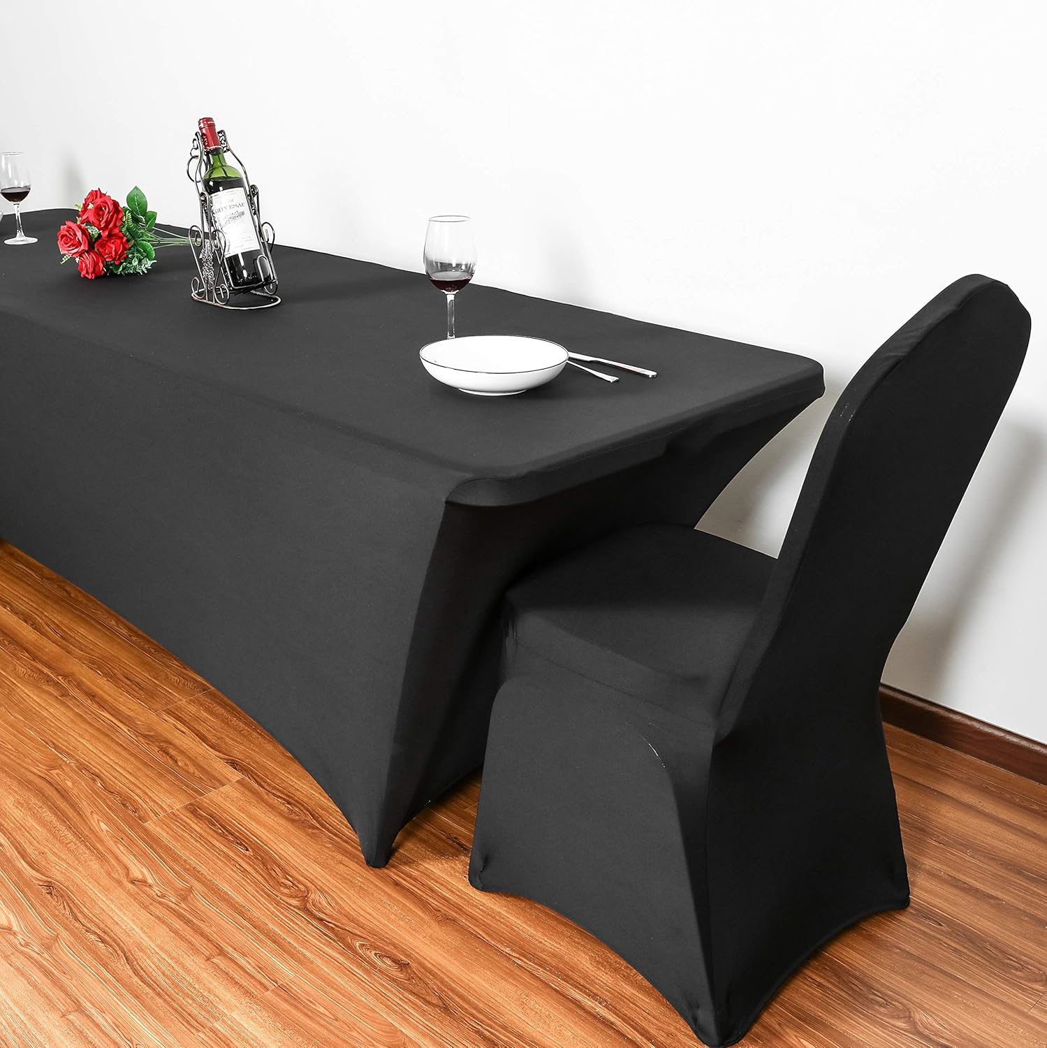 Obstal - Funda de licra elástica para mesas plegables estándar - Mantel...
