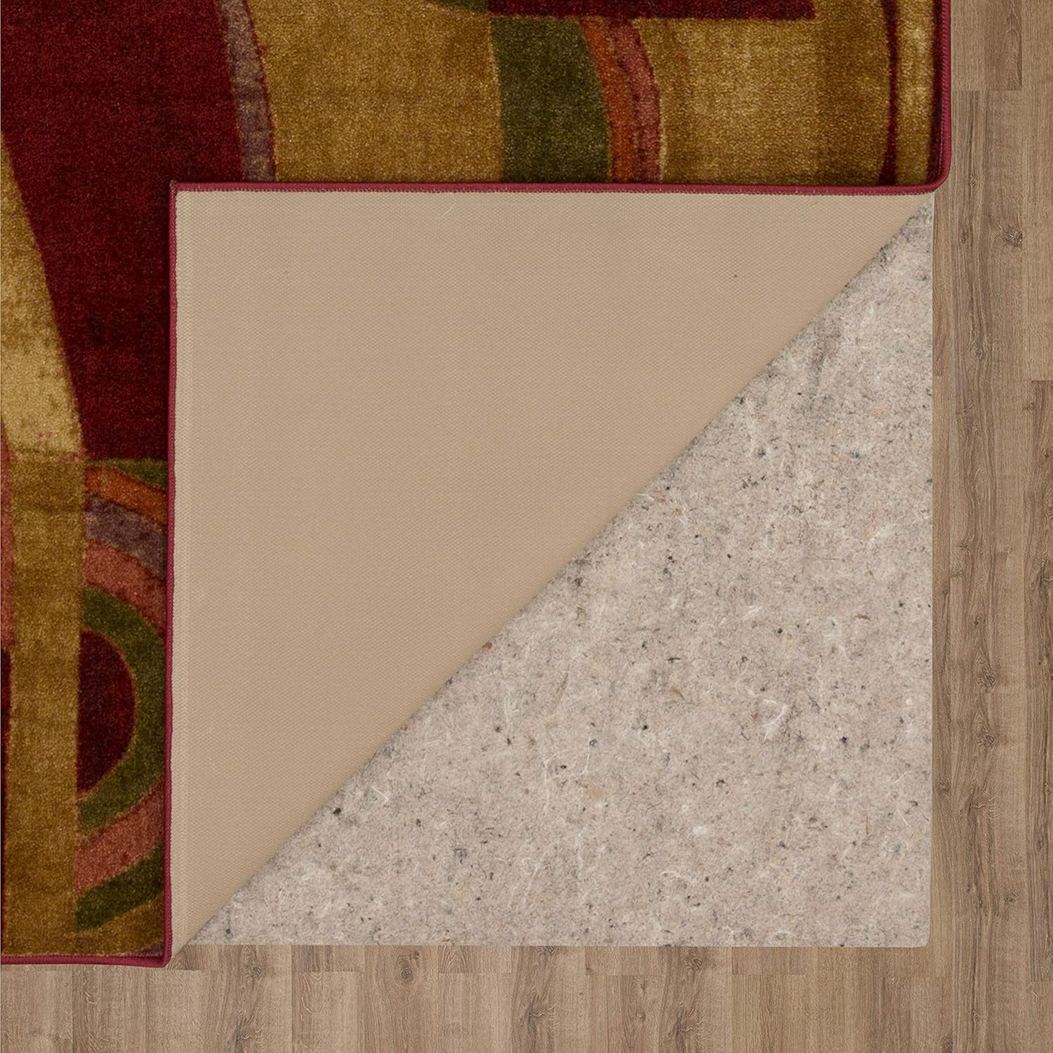 Mohawk Home New Wave Picasso - Alfombra abstracta de vino, 1 pies 8 pulgadas x...