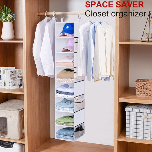 Organizador de zapatos colgante de 8 estantes, organizadores de ropa y estantes