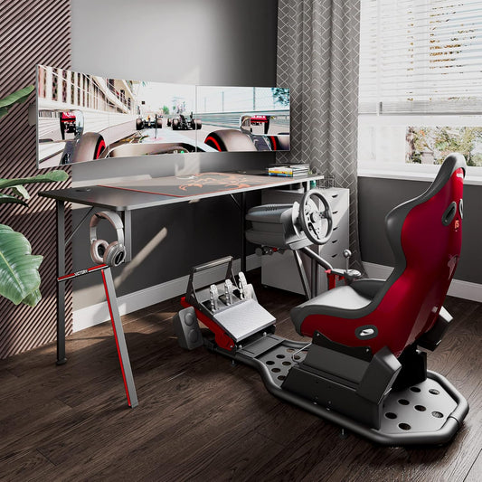 EE EUREKA ERGONOMIC Escritorio para juegos de 55 pulgadas, en forma de K,...