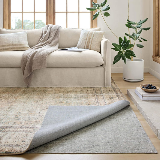 Loloi-Grip Almohadilla para alfombra, FPAD2 gris, 9'-0" x 12'-0", 0.13 pulgadas