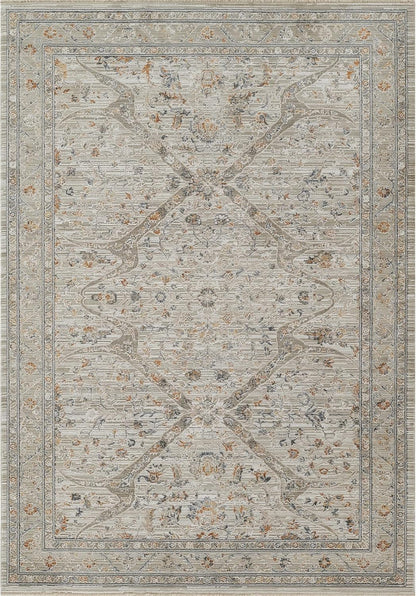 Cambridge Alfombra de mezcla de viscosa con respaldo de algodón, color crema,