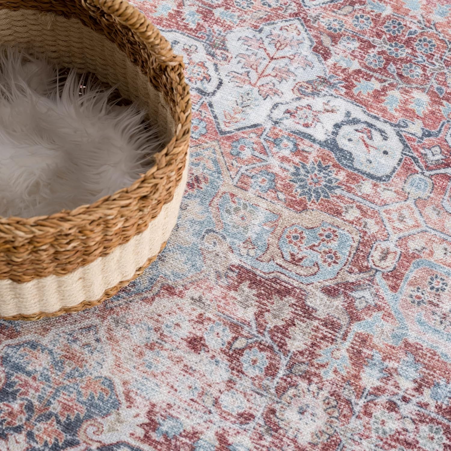 Bloom Rugs - Alfombra Caria lavable, antideslizante, de 2,44 x 3,05 m, color...