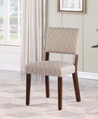HomePop Decoración del hogar con respaldo abierto, lado de tela, sillas de