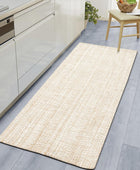 Alfombra de pasillo de 2 x 5 pies  Alfombra rústica de algodón lavable para...