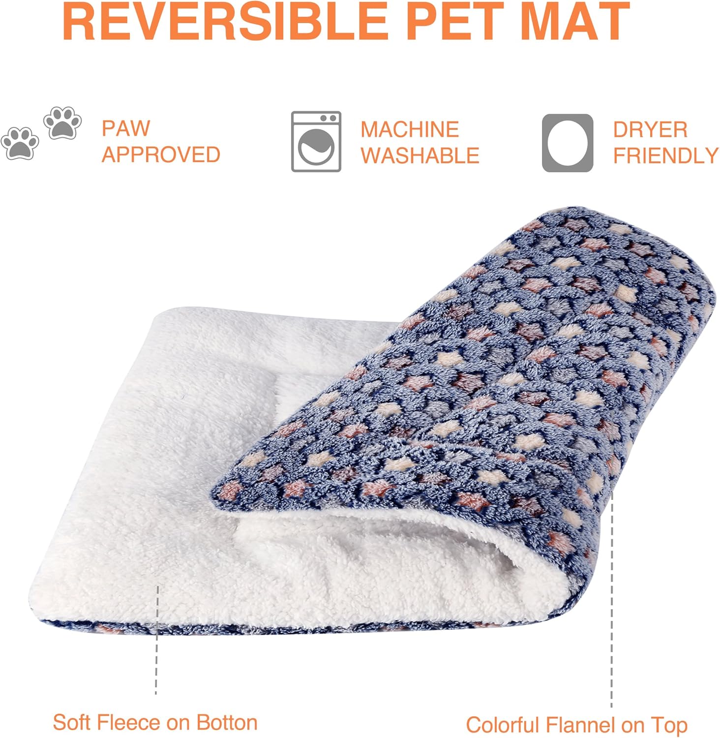 Mora Pets Cama para gatos, almohadilla para jaula para perros, cama ultrasuave...