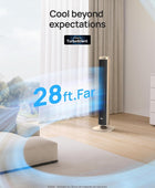 Dreo Ventilador de torre para dormitorio, ventilador inteligente sin aspas de...