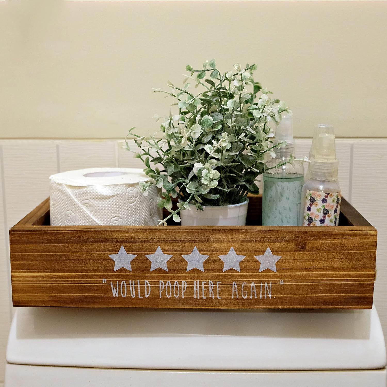 MAINEVENT Five Stars - Caja de decoración rústica, una caja con divertido...