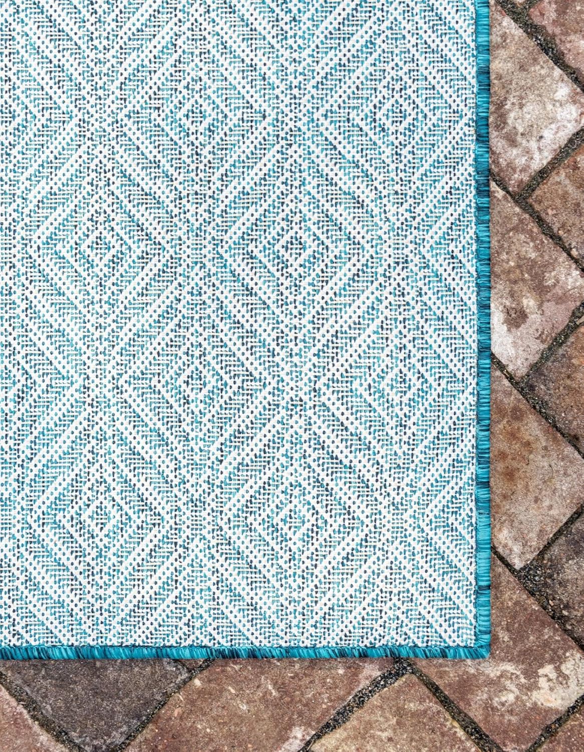 Unique Loom Outdoor Trellis Collection - Alfombra decorativa con diseño de...