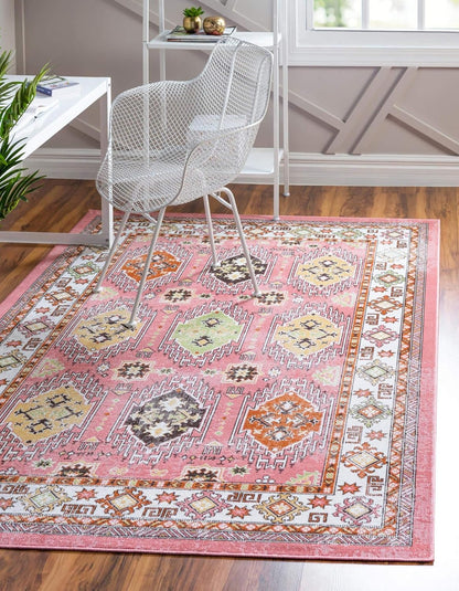 Aarhus Collection Alfombra de área Southwestern (5' 1" x 7' 10" rectangular,