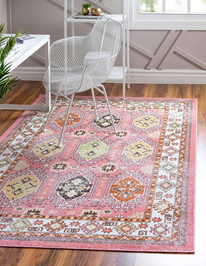 Aarhus Collection Alfombra de área Southwestern (5' 1" x 7' 10" rectangular,