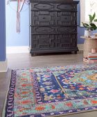 Unique Loom Revival Collection - Alfombra tradicional con borde de medallón...
