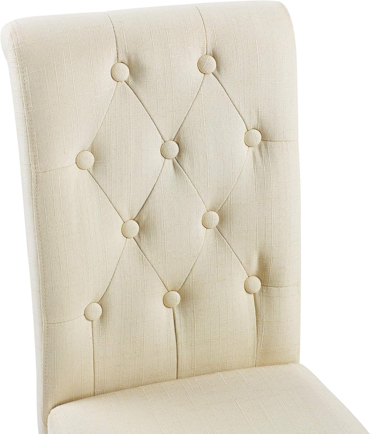 LSSBOUGHT Juego de 4 sillas de comedor con botones copetudos, sillas de cocina...