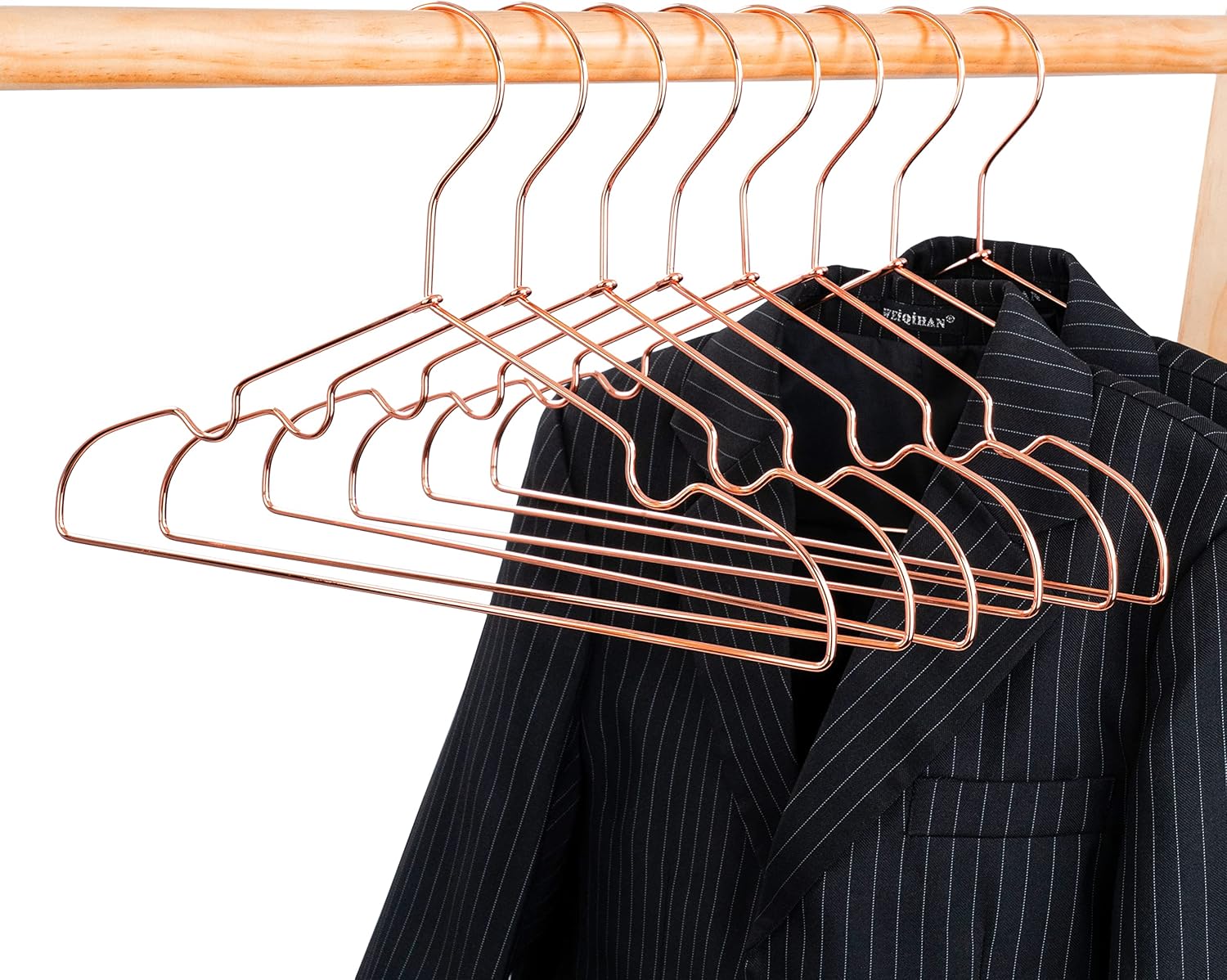 10Pack Koobay 13" Non Slip Rose Gold Wire Top Children Clothes Suit Coat Metal...