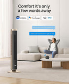 Dreo Ventilador de torre para dormitorio, ventilador inteligente sin aspas de...