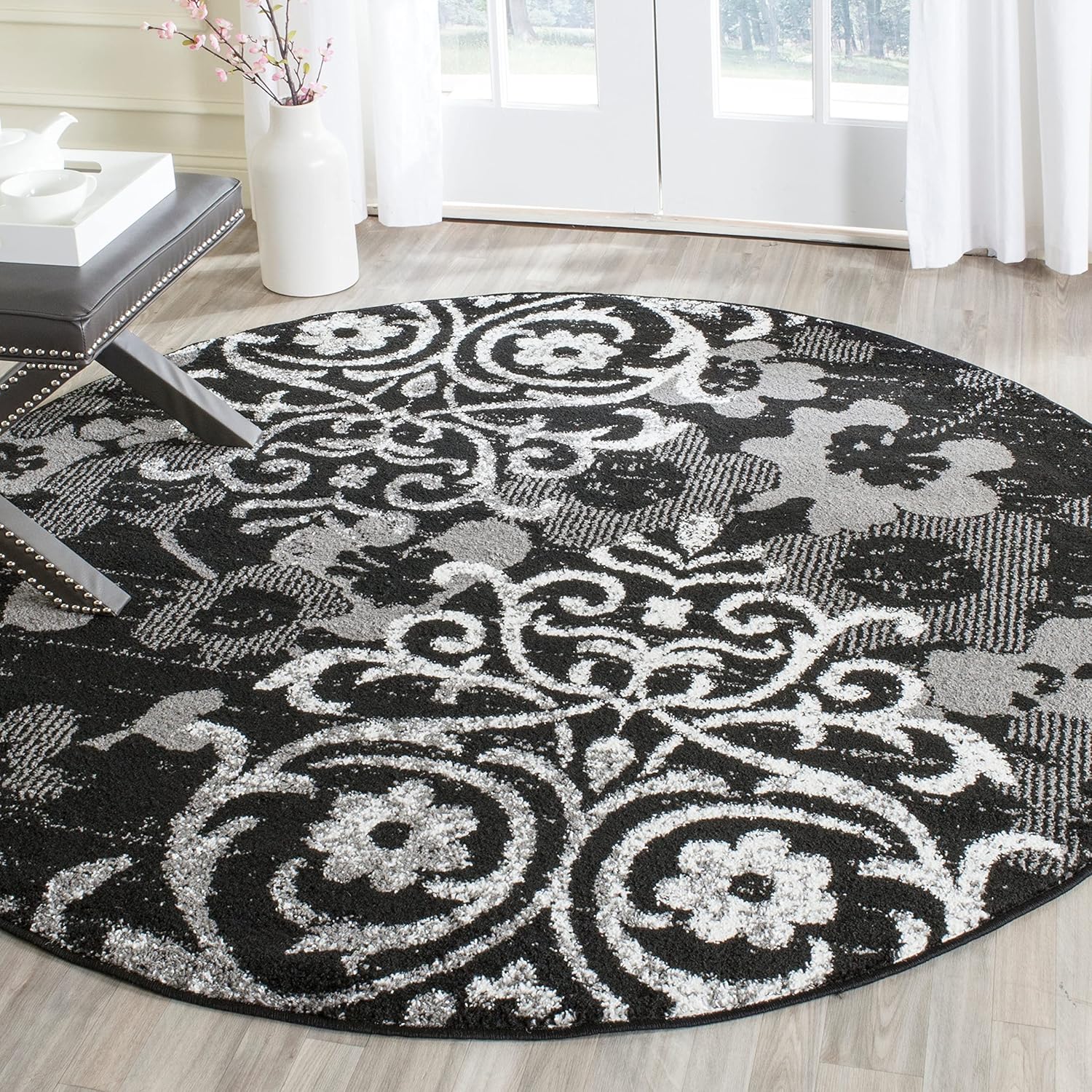 SAFAVIEH - Alfombra Adirondack con diseño floral de damasco desgastado, no...