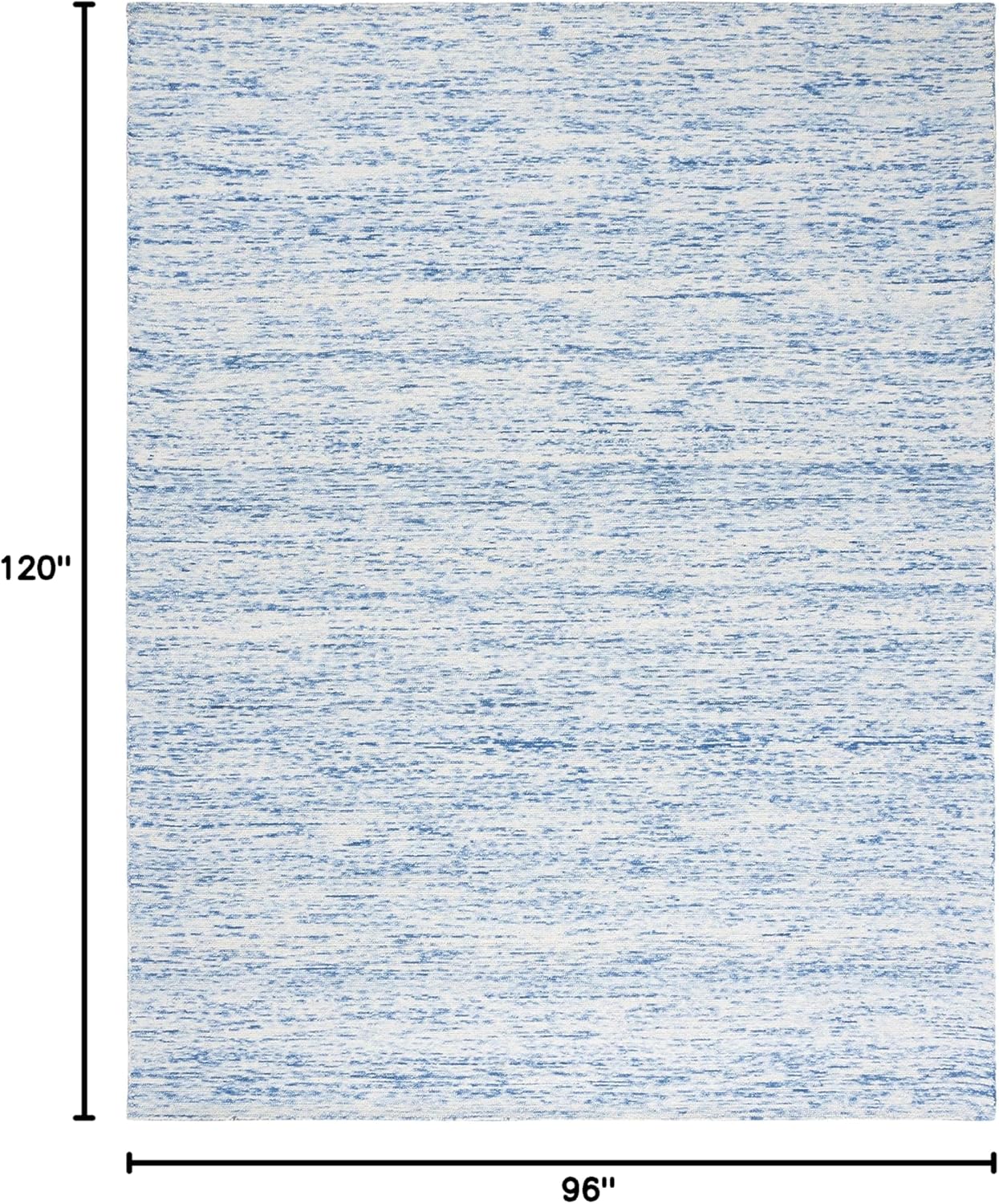SAFAVIEH Himalaya Collection - Alfombra de área de 8 x 10 pies, azul, lana...
