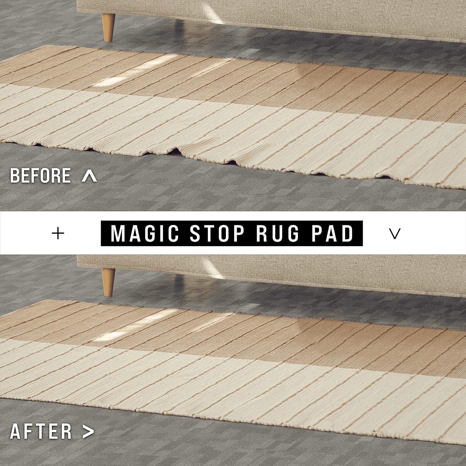 Slip-Stop Magic Stop - Alfombra antideslizante para alfombras de área y...