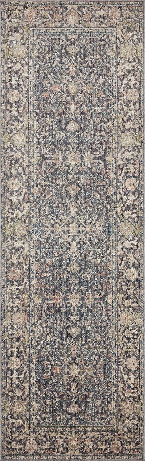 Loloi Jean Stoffer x Bradbury Collection, Midnight & Multi, alfombra decorativa...