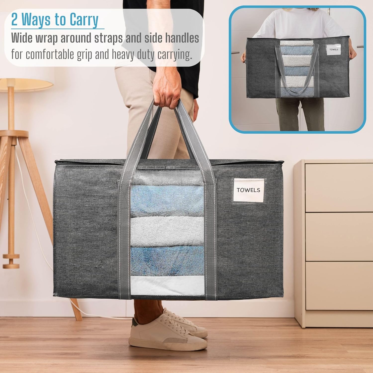 Paquete de 6 bolsas para mudanza, suministros de mudanza, cajas de