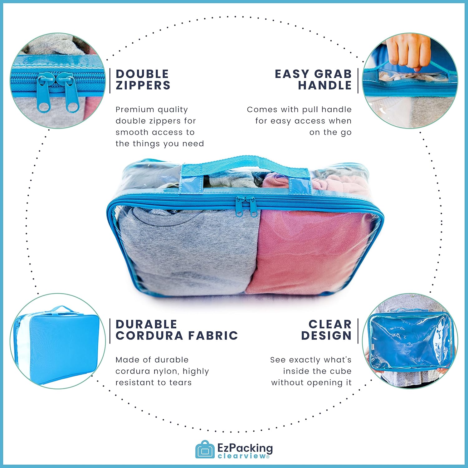 Cubo de embalaje grandeperfecto para empacar ropa en maleta o armario para cubo...