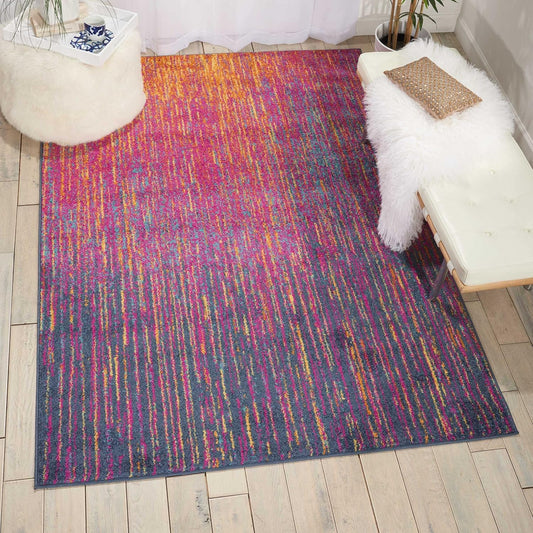 Nourison Passion Abstract - Alfombra multicolor de 6 pies 7 pulgadas x 9 pies 6...
