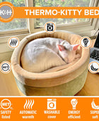 K&H Pet Products Thermo-Kitty - Cama térmica para gatos de interior, cama...