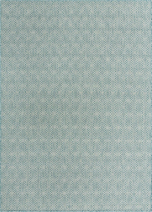 Alfombra de área de la colección Trellis para exteriores, diseño de enrejado
