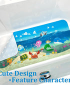 BOPPIE Tapete de baño antideslizante para bañera para niños, tapete de baño...